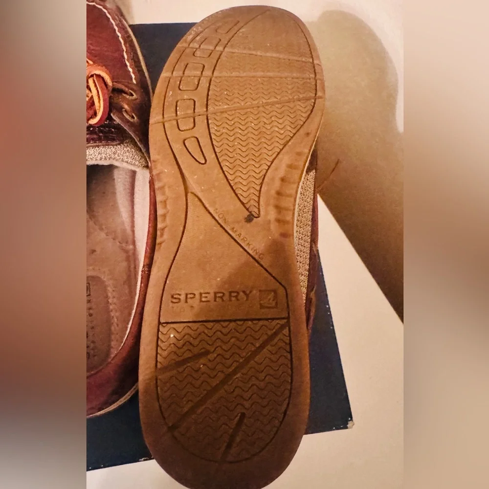 Sperry Women’s Top Sider Bluefish 2 Eye Tan Boat Shoes, Sailing, Deck Shoes - Picture 8 of 11